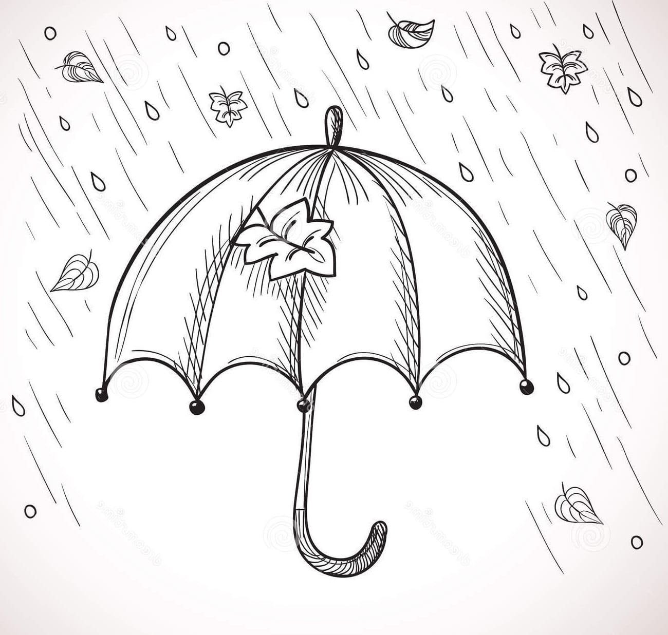 Зонт для срисовки