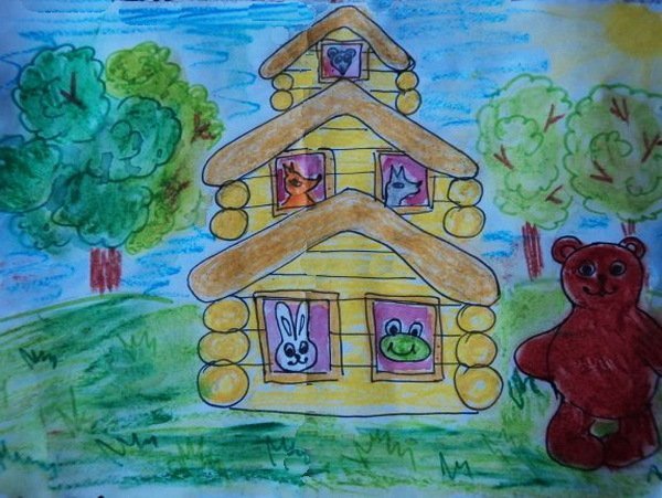 Рисование по сказке Теремок
