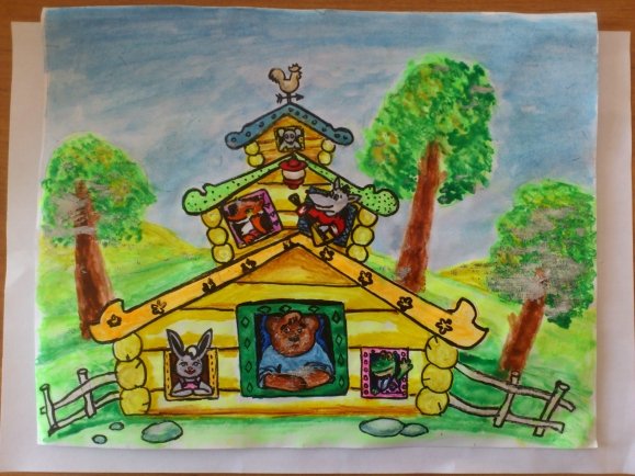 Рисование сказочный Теремок