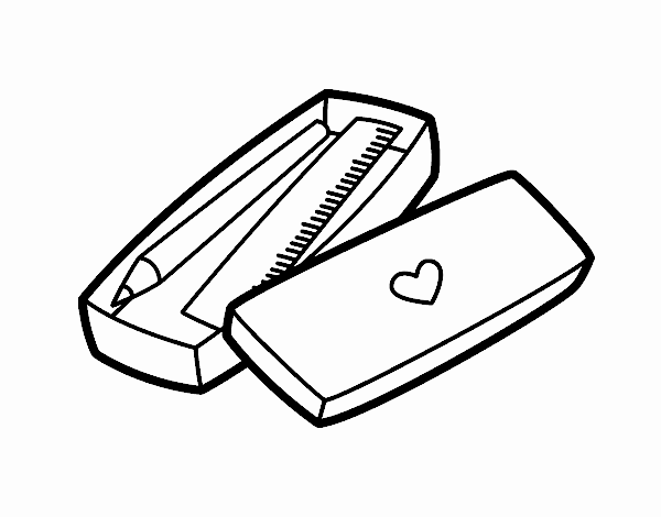 Нарисовать пенал карандашом