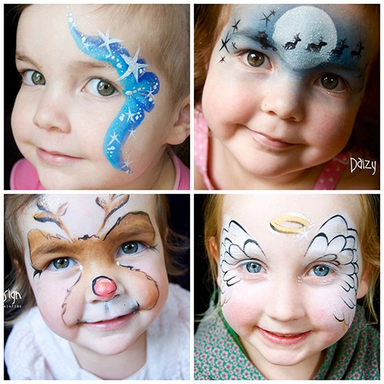 Аквагрим пошагово для начинающих девочке