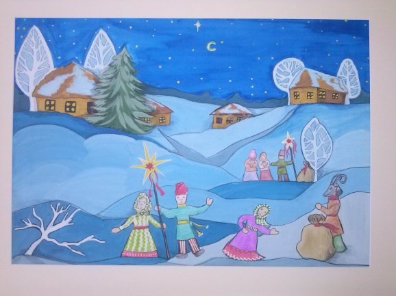 Простой рисунок колядки (44 фото)