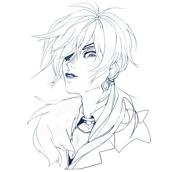 Сяо Геншин Импакт скетч