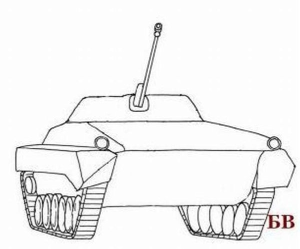 Поэтапное рисование БТР для детей