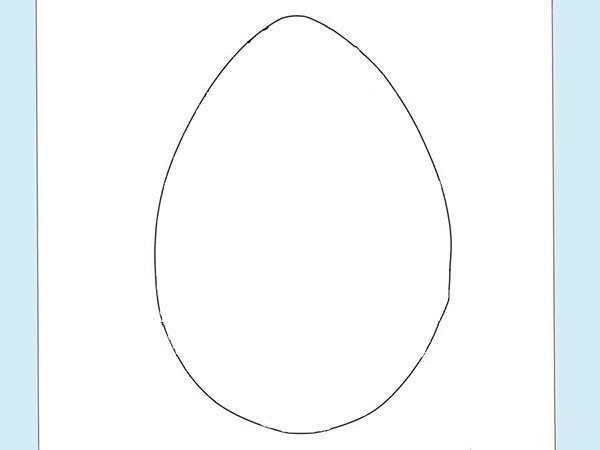 Поэтапное рисование пасхального яйца