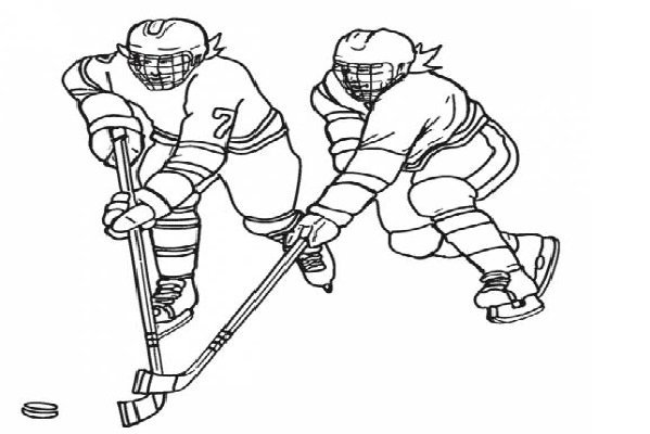 Раскраска хоккеист