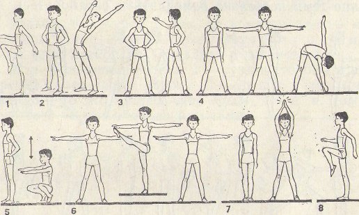 Комплекс упражнений утренней гимнастики для детей 6 класса
