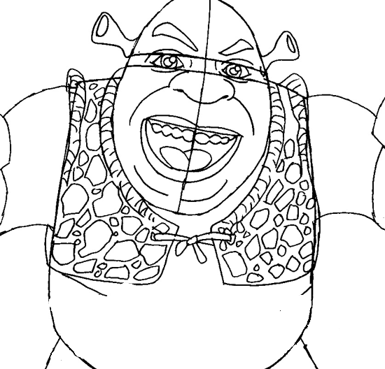 Шрек карандашом