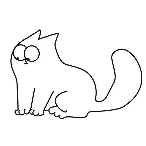 Наклейка кот Саймона