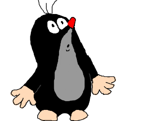 Крот рисунок для детей простой (46 фото)