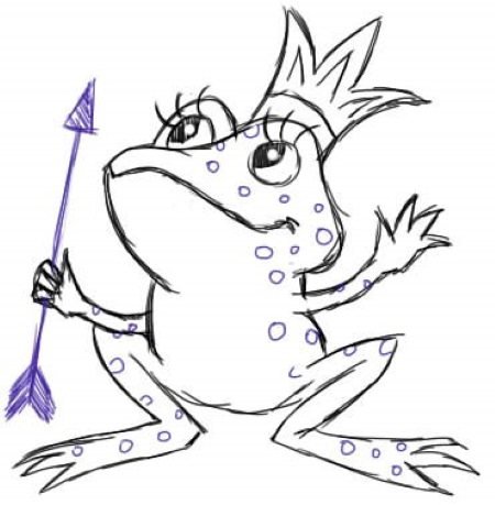 Нарисовать иллюстрацию к сказке Царевна лягушка