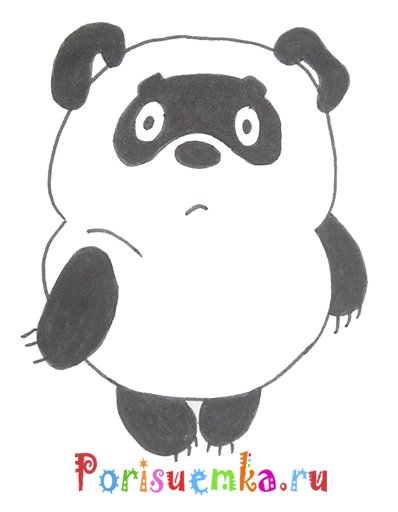 Рисунок Винни пуха карандашом для детей