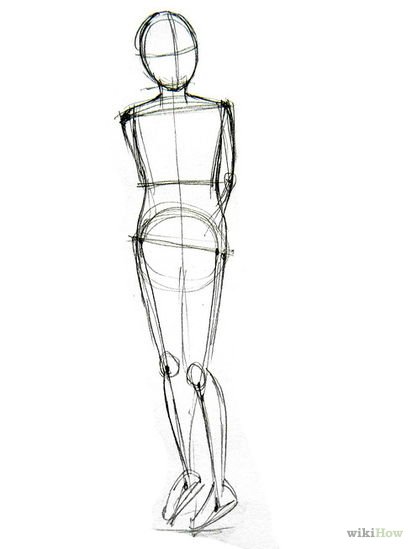 Наброски человека карандашом для начинающих