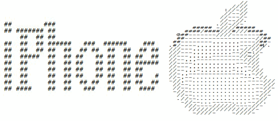 Узоры из символов на клавиатуре