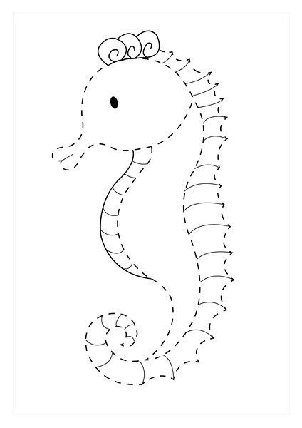 Морские обитатели по точкам