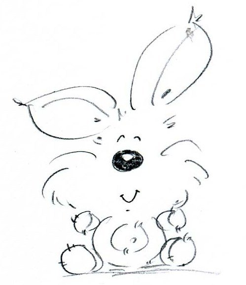 Кролик раскраска