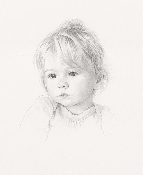 Портрет ребенка карандашом