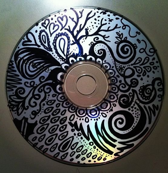 Рисование на дисках