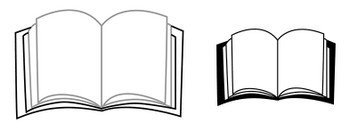 Открытая книжка рисунок простой