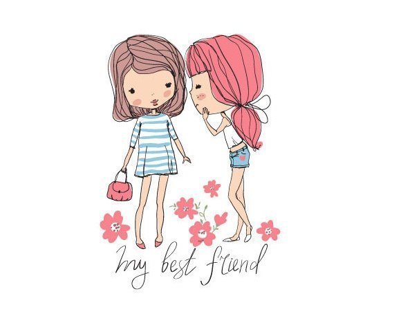 Рисунки для срисовки подруги