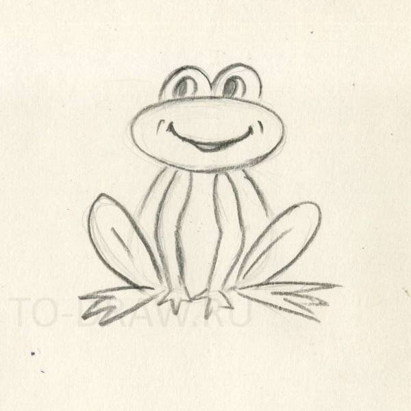 Рисование царевны лягушки поэтапно для детей