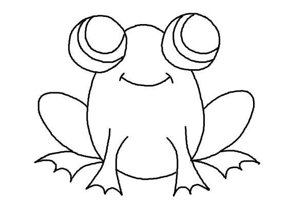 Нарисованный питомец лягушка
