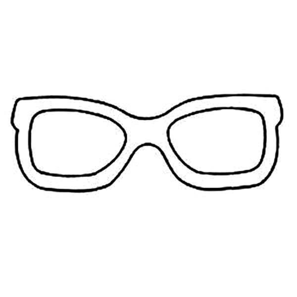 Очки раскраска для детей