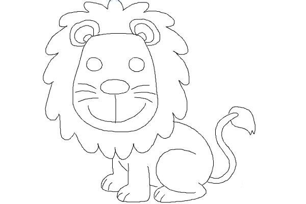 Маленький Львенок раскраска