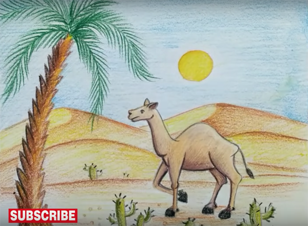 Пустыня карандашом