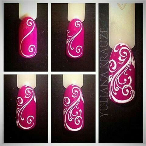 Вензеля на ногтях