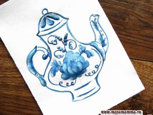 Основные элементы гжельской росписи