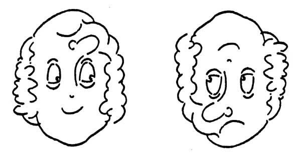 Рисунок перевертыш легкий