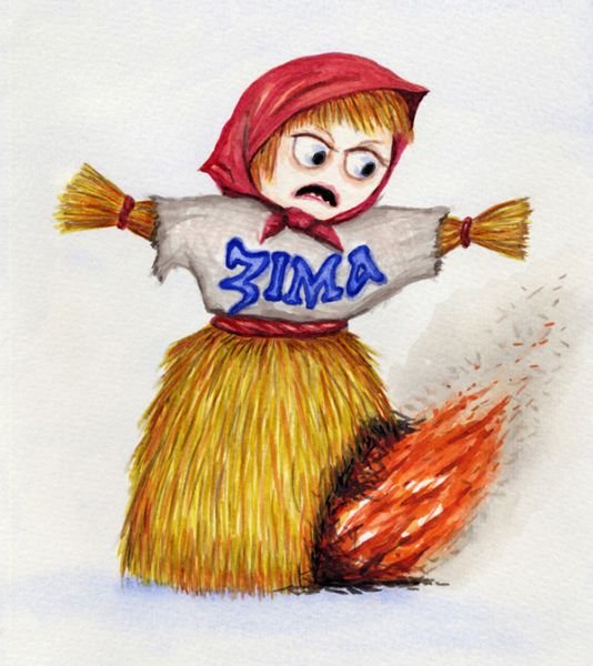 Рисунок простой масленица (49 фото)