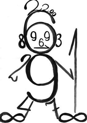 Рисование из цифр для детей