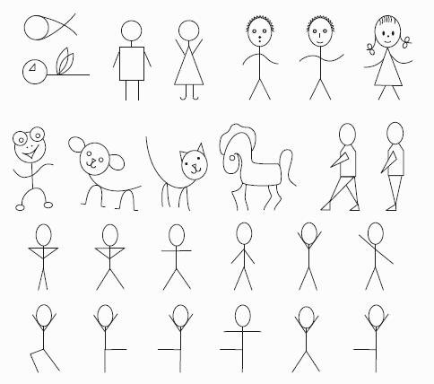 Человечек рисунок