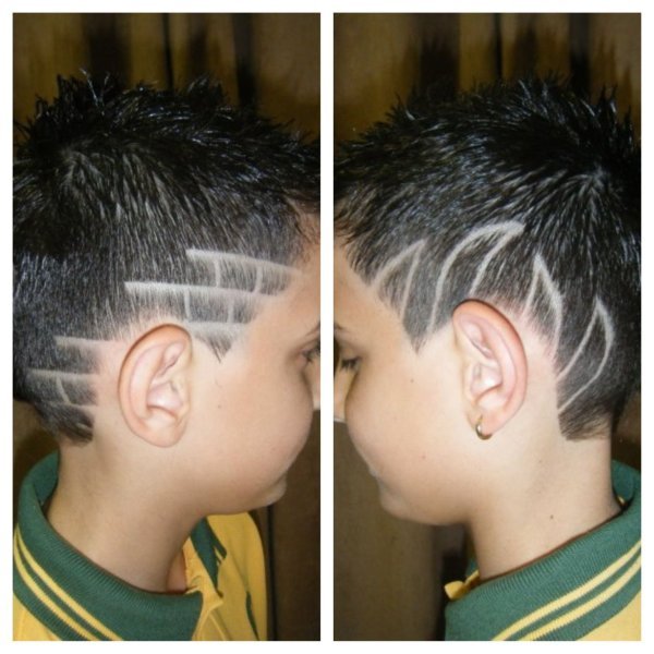 Стрижки для мальчиков с узорами