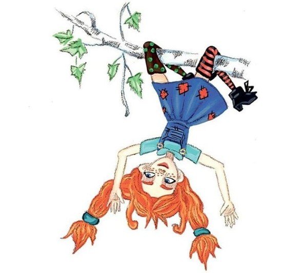 Разукрашки Пеппи длинный чулок