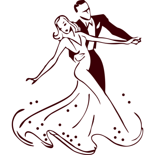 Раскраска бальные танцы