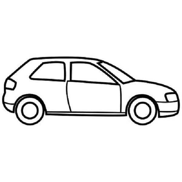 Легковая машина раскраска для детей