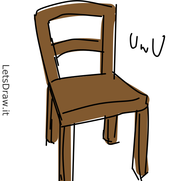 Деревянный стул рисунок карандашом
