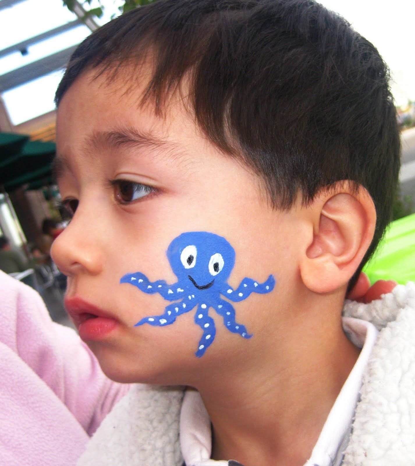 Лёгкий аквагрим для детей для мальчика