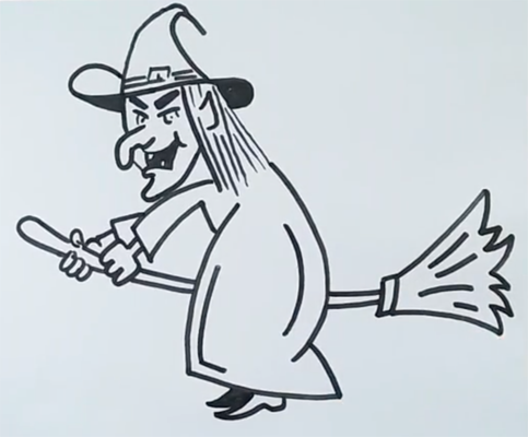 Рисунок баба Ежки