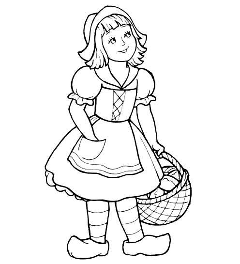 Нарисовать красную шапочку