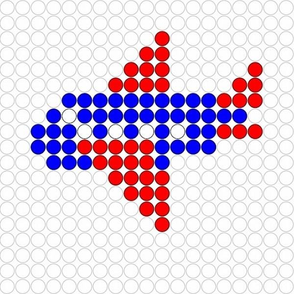 Самолет из мозаики
