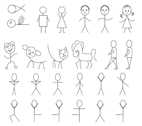 Человечек рисунок простой для детей (48 фото)