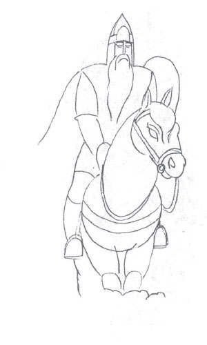 Князь Александр Невский раскраска