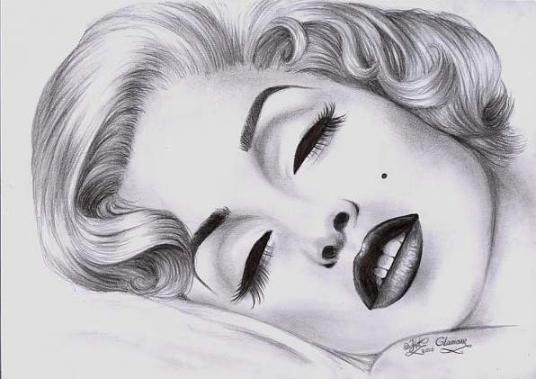 Мэрилин Монро для срисовки