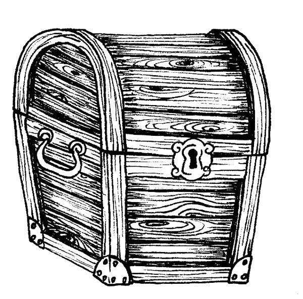 Сундук с предметами для рисования