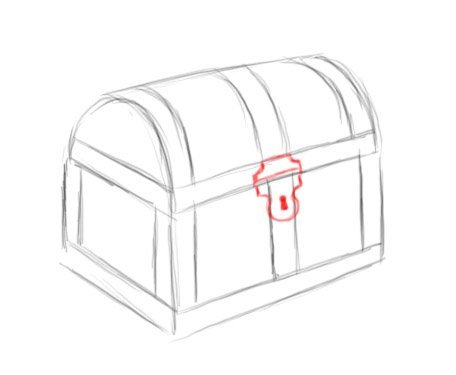 Сундук раскраска