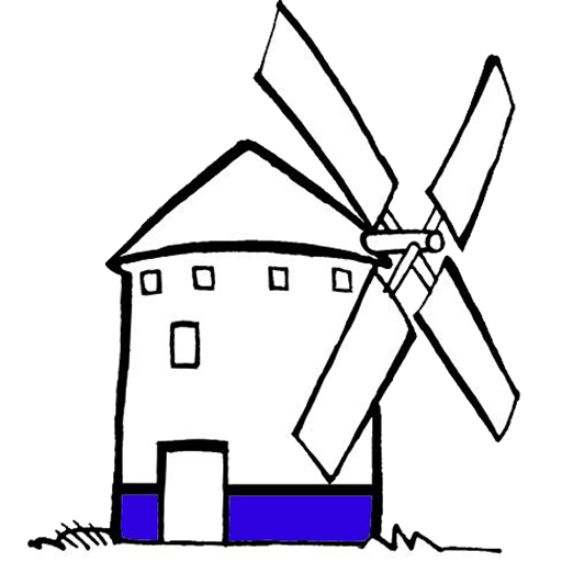 Ветряная мельница раскраска